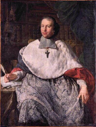 Portrait of French bishop and theologian Jean-Joseph Languet de Gergy, Charles-Joseph Natoire